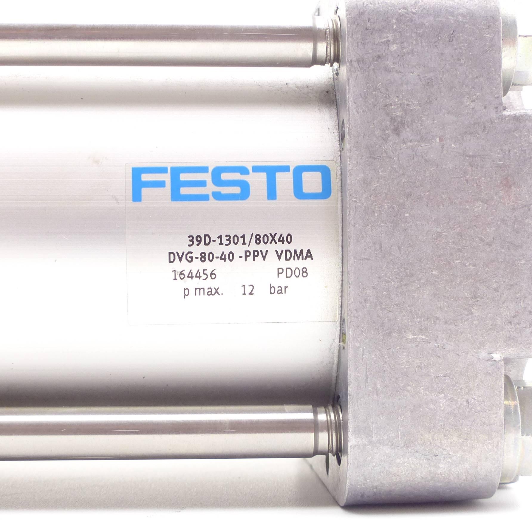 Produktfoto 2 von FESTO Kompaktzylinder DVG-80-40-PPV