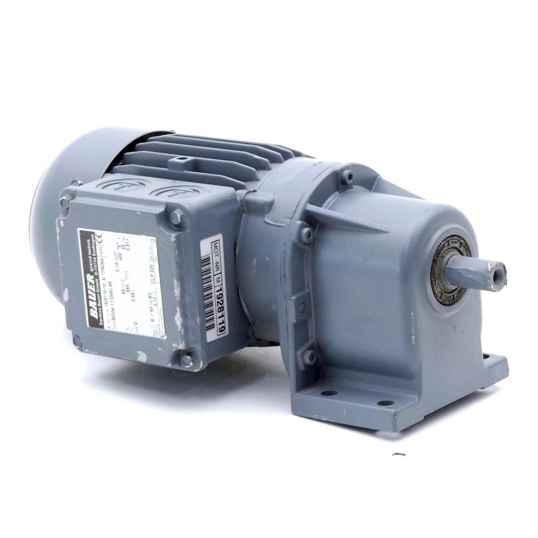 BAUER Getriebemotor BG06-11/D06LA6