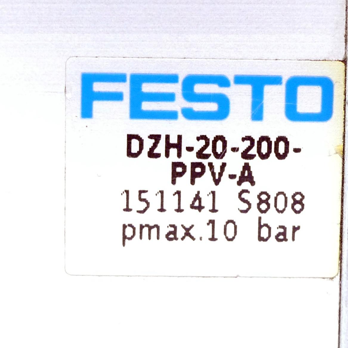 Produktfoto 2 von FESTO Flachzylinder DZH-20-200-PPV-A