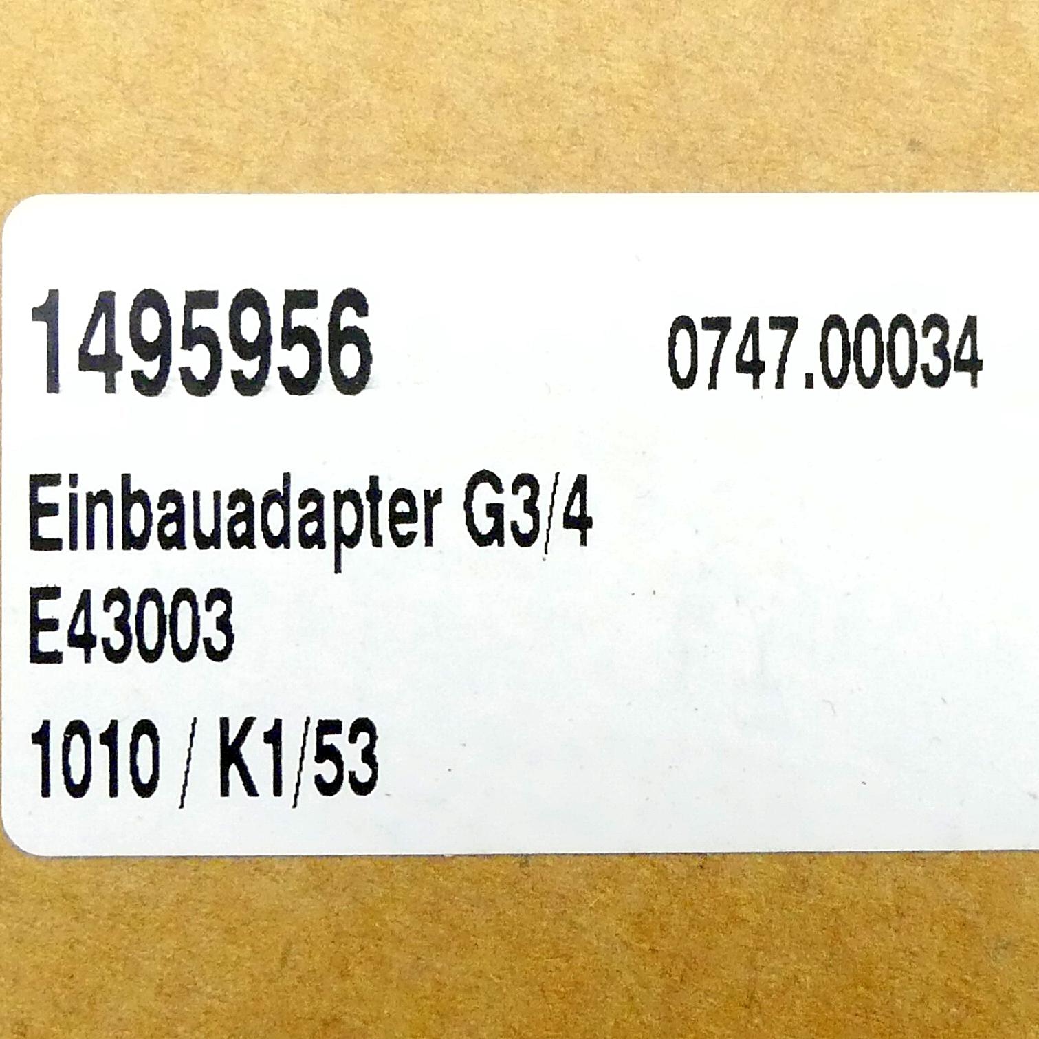 Produktfoto 2 von IFM 2 Stück Einbauadapter G3/4