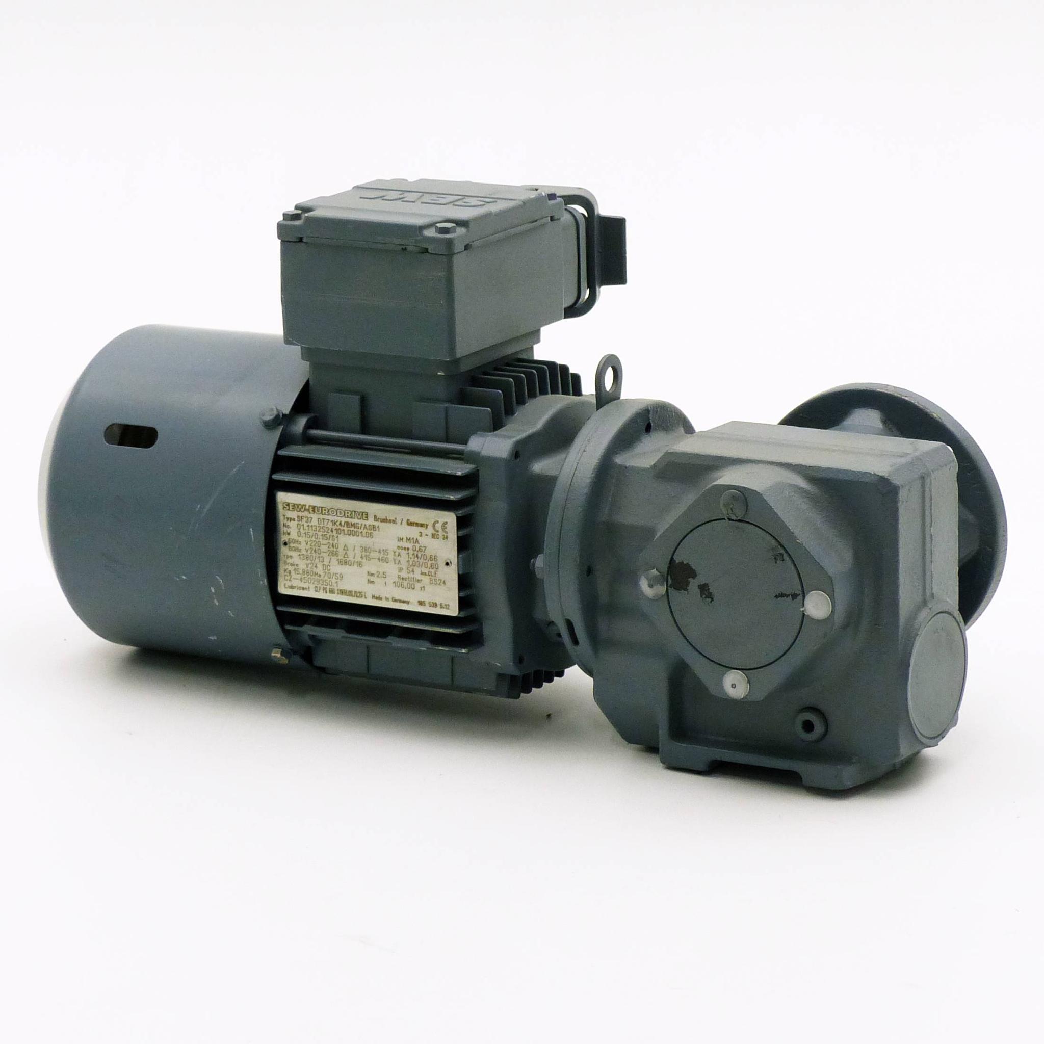 Produktfoto 1 von SEW-EURODRIVE Getriebemotor SF37 DT71K4/BGM/ASB1