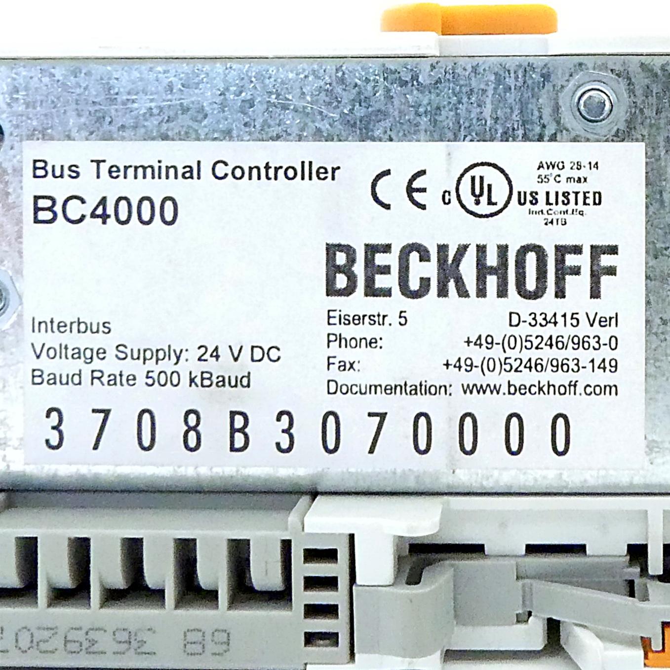 Produktfoto 2 von BECKHOFF Interbus Buskoppler