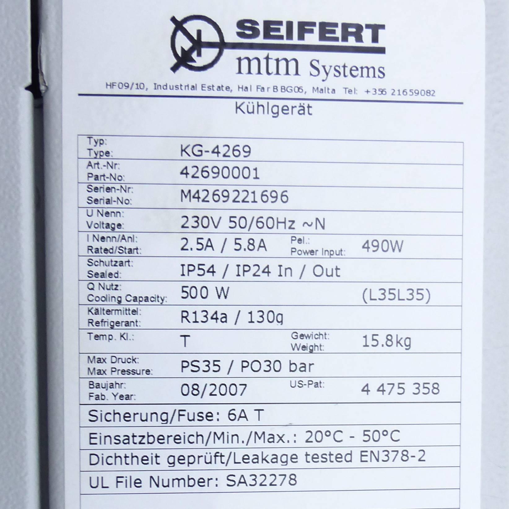 Produktfoto 2 von SEIFERT MTM SYSTEMS Filterlose Klimaanlage