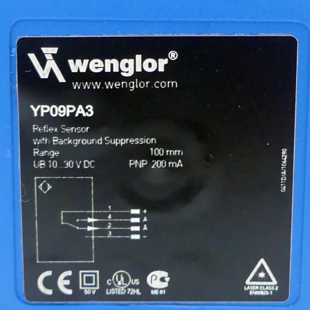 Produktfoto 2 von WENGLOR Reflextaster YP09PA3