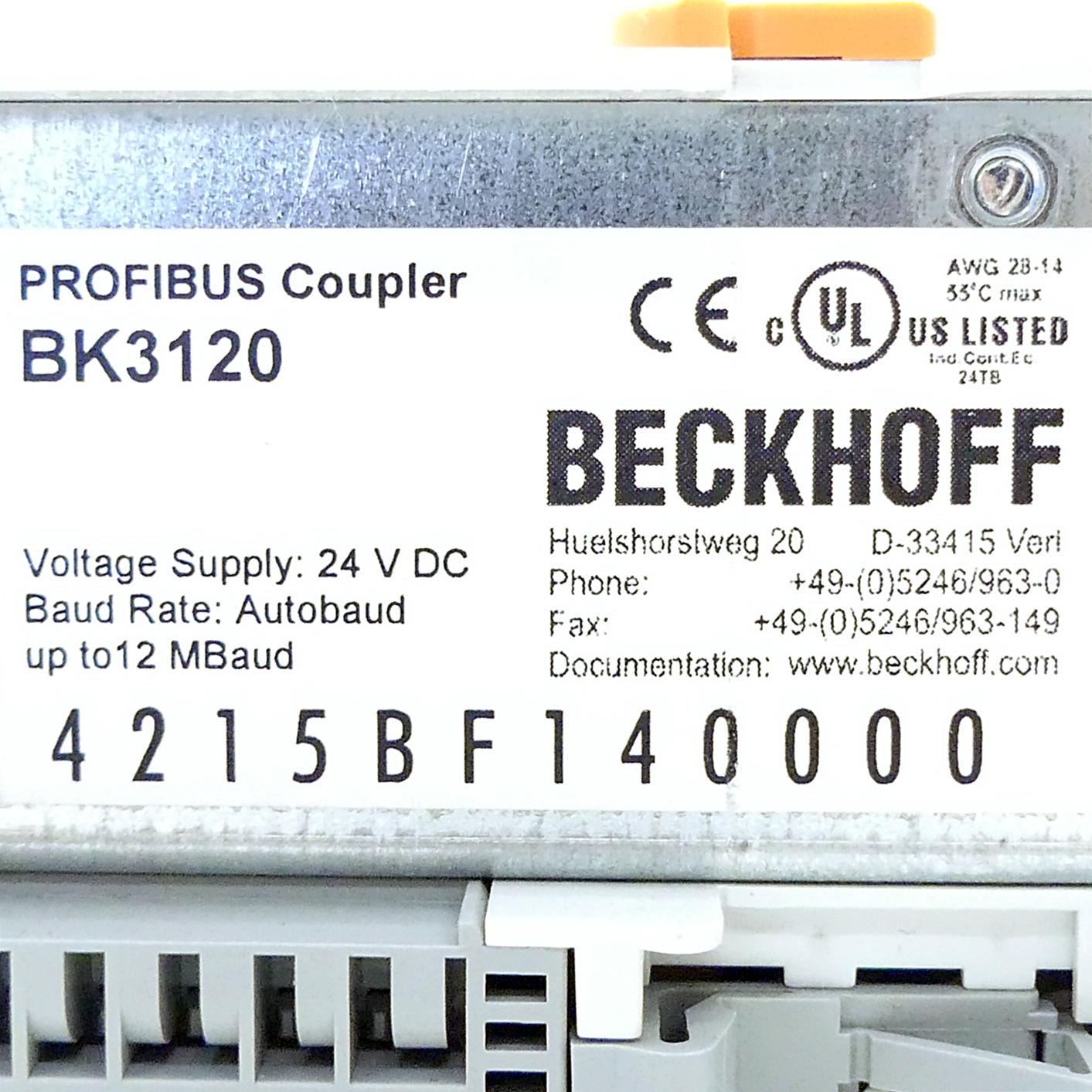 Produktfoto 2 von BECKHOFF Profibus-Buskoppler