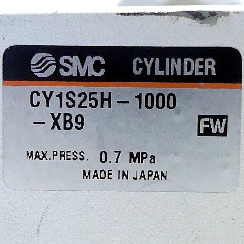 Produktfoto 2 von SMC Kolbenstangenloserzylinder CY1S25H-1000-X89