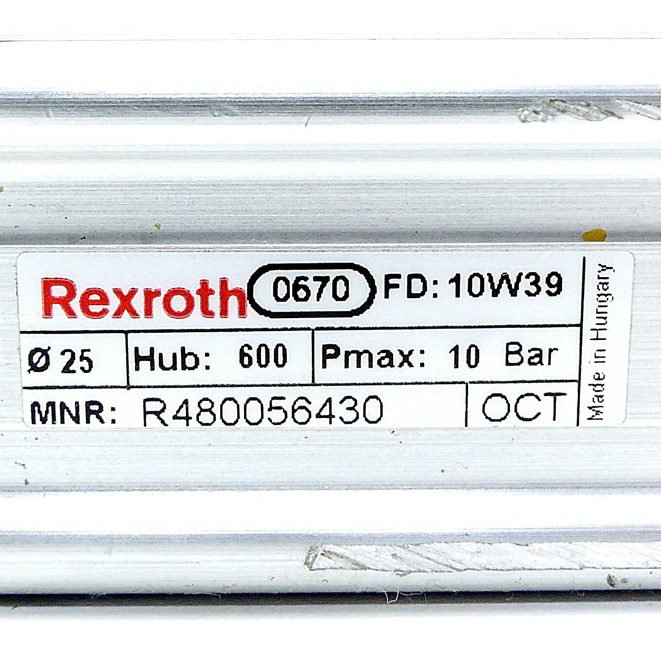 Produktfoto 2 von REXROTH Pneumatikzylinder R480056430