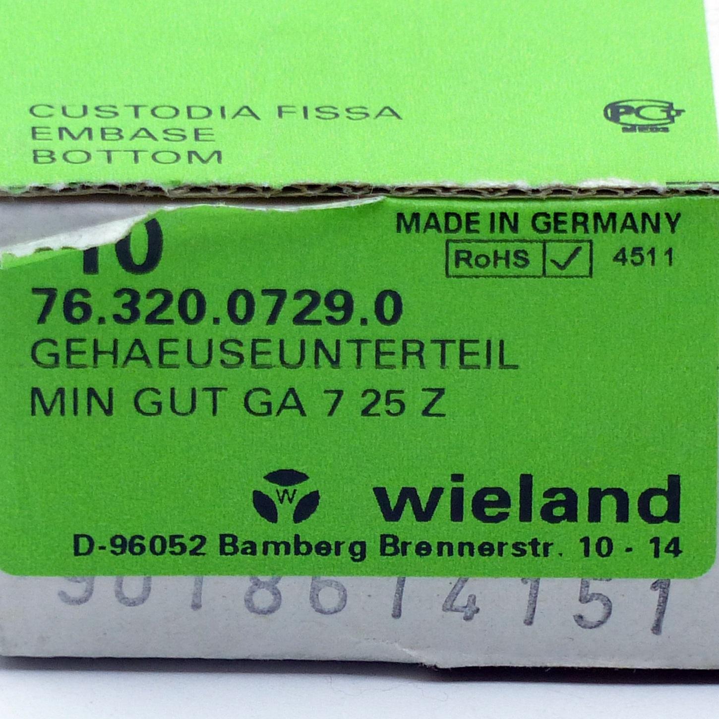 Produktfoto 2 von WIELAND Gehäuseunterteil