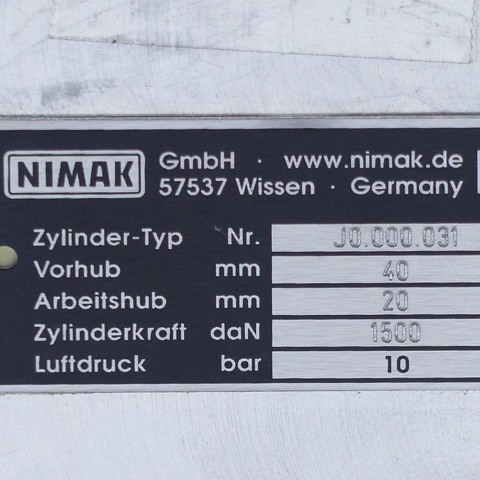 Produktfoto 2 von NIMAK Kompaktzylinder 70 x 40