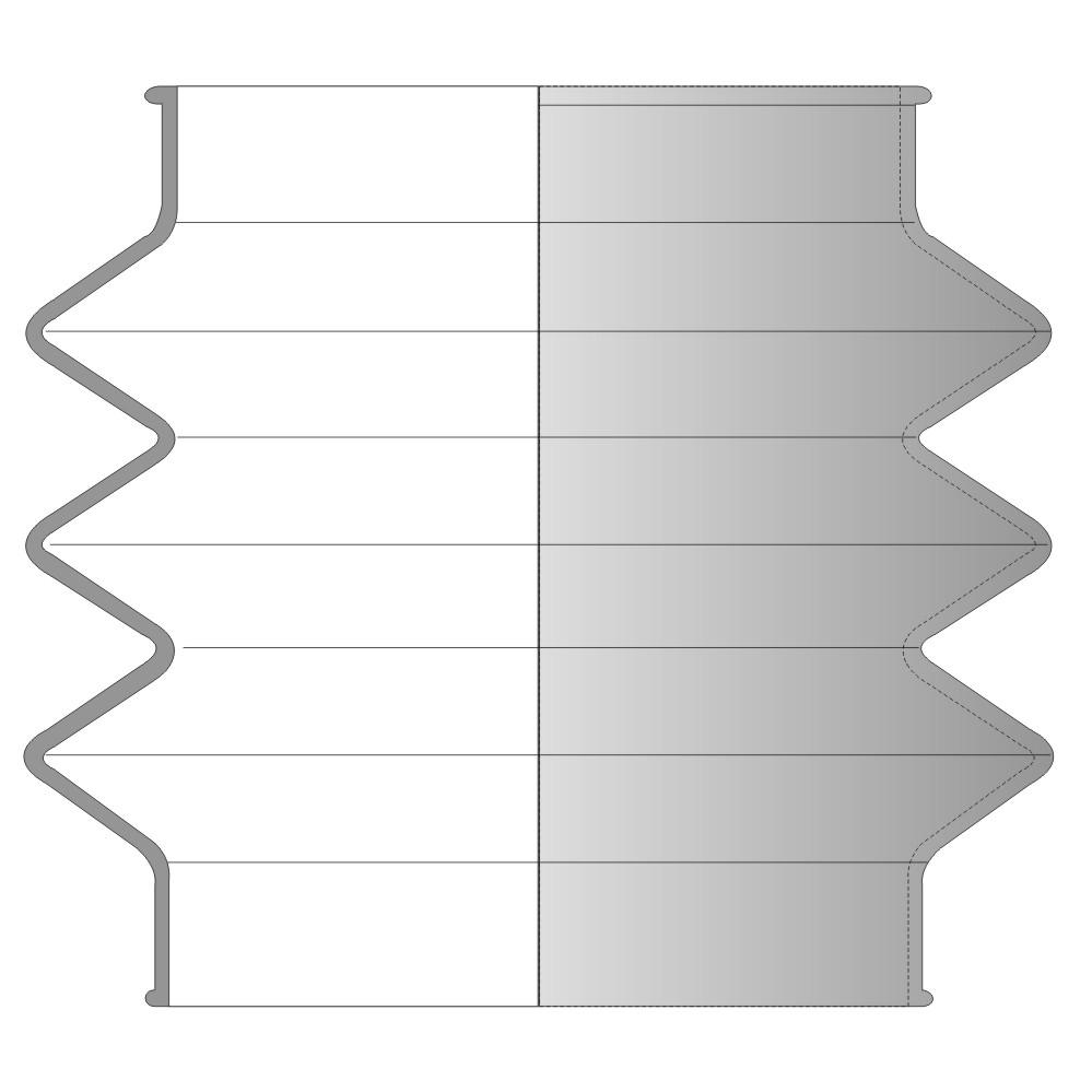 Produktfoto 1 von Faltenbalg F-4056-NBR