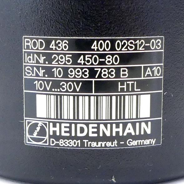 Produktfoto 2 von HEIDENHAIN Drehgeber ROD 436 400 02S12-03