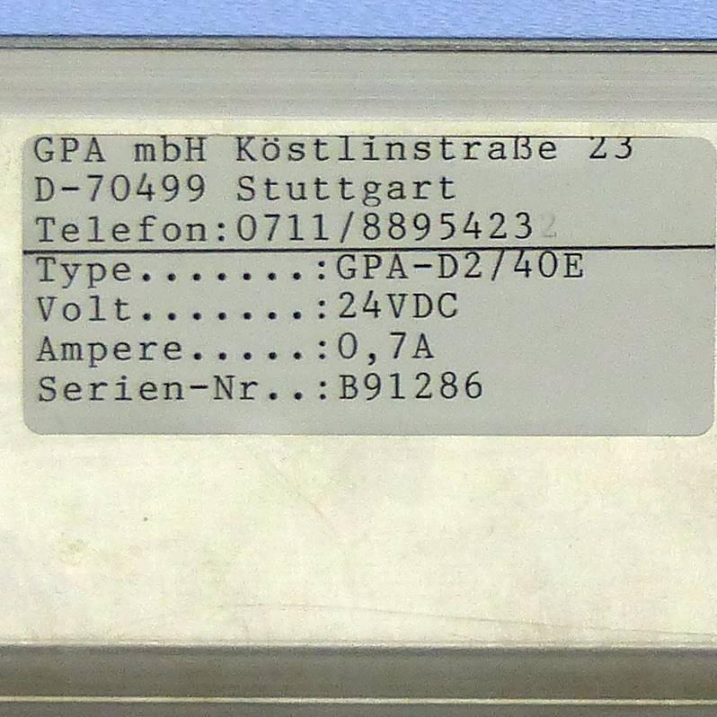 Produktfoto 2 von GPA Textanzeige mit Controller