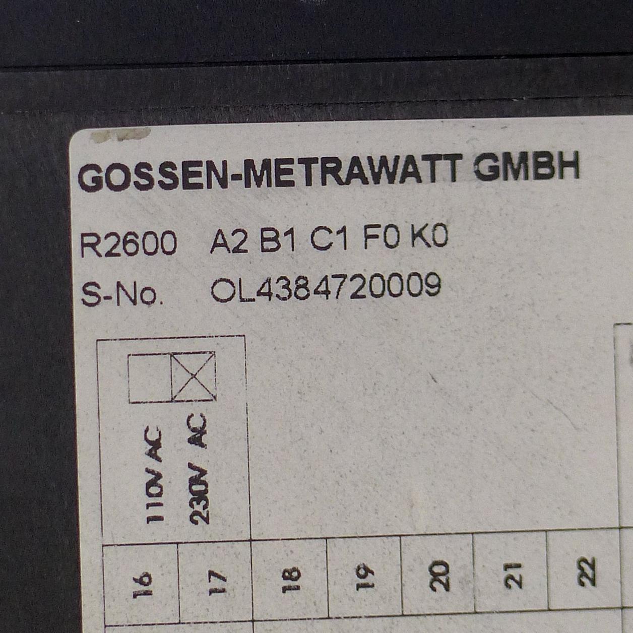 Produktfoto 2 von GOSSEN KONSTANTER Elektronischer Regler R2600