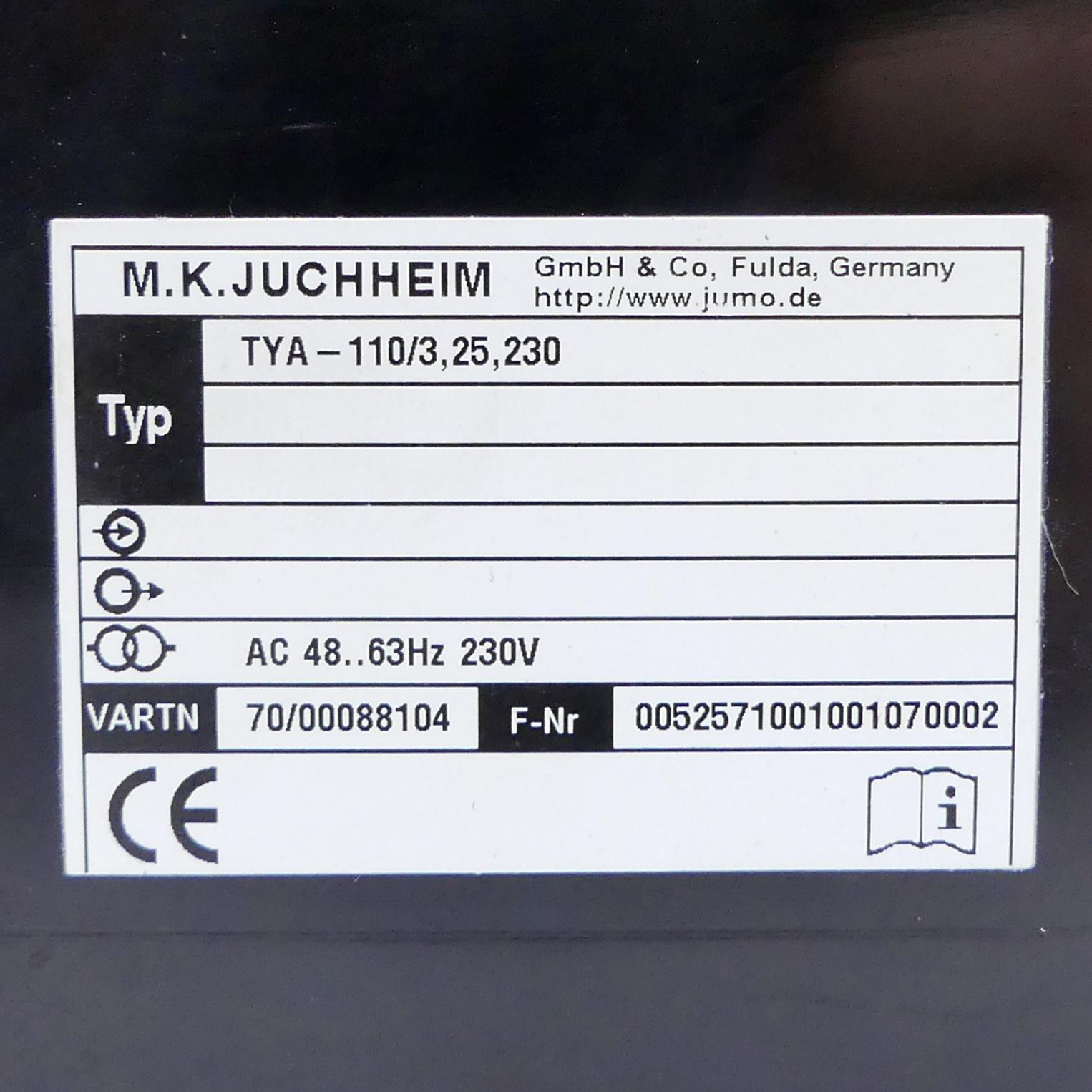 Produktfoto 2 von JUMO Thyristor Leistungssteller