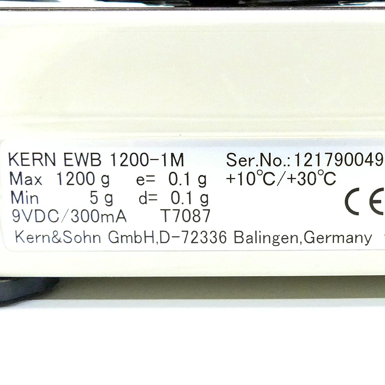 Produktfoto 2 von KERN & SOHN Präzisionswaage EWB 1200-1M