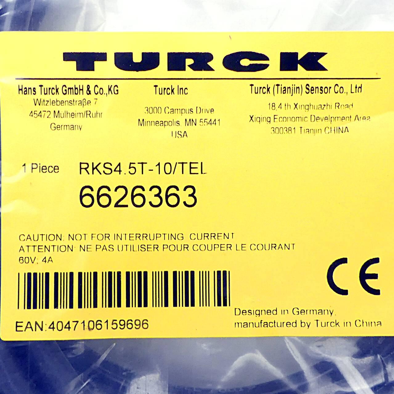 Produktfoto 2 von TURCK Kabel RKS4.5T-10/TEL