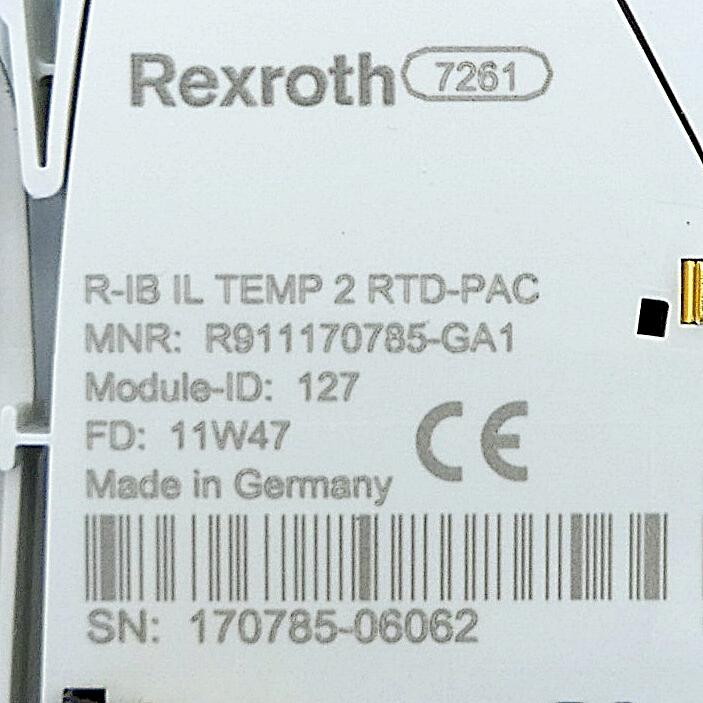 Produktfoto 2 von REXROTH Inline Klemme R-IB IL TEMP 2 RTD-PAC