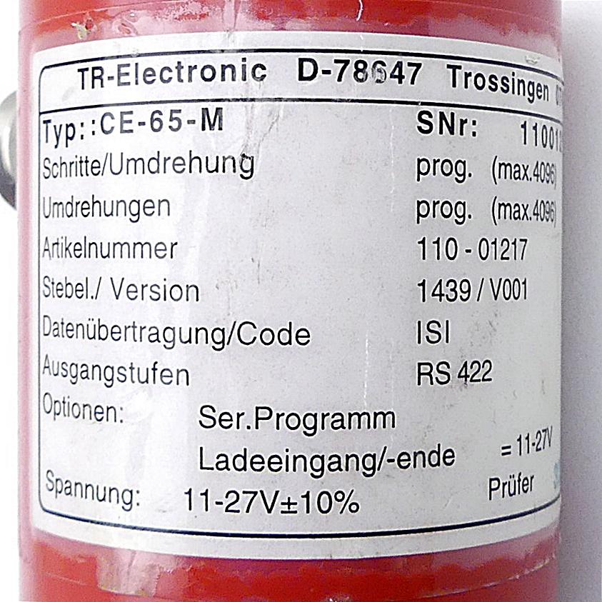 Produktfoto 2 von TR ELECTRONIC Drehgeber CE-65-M