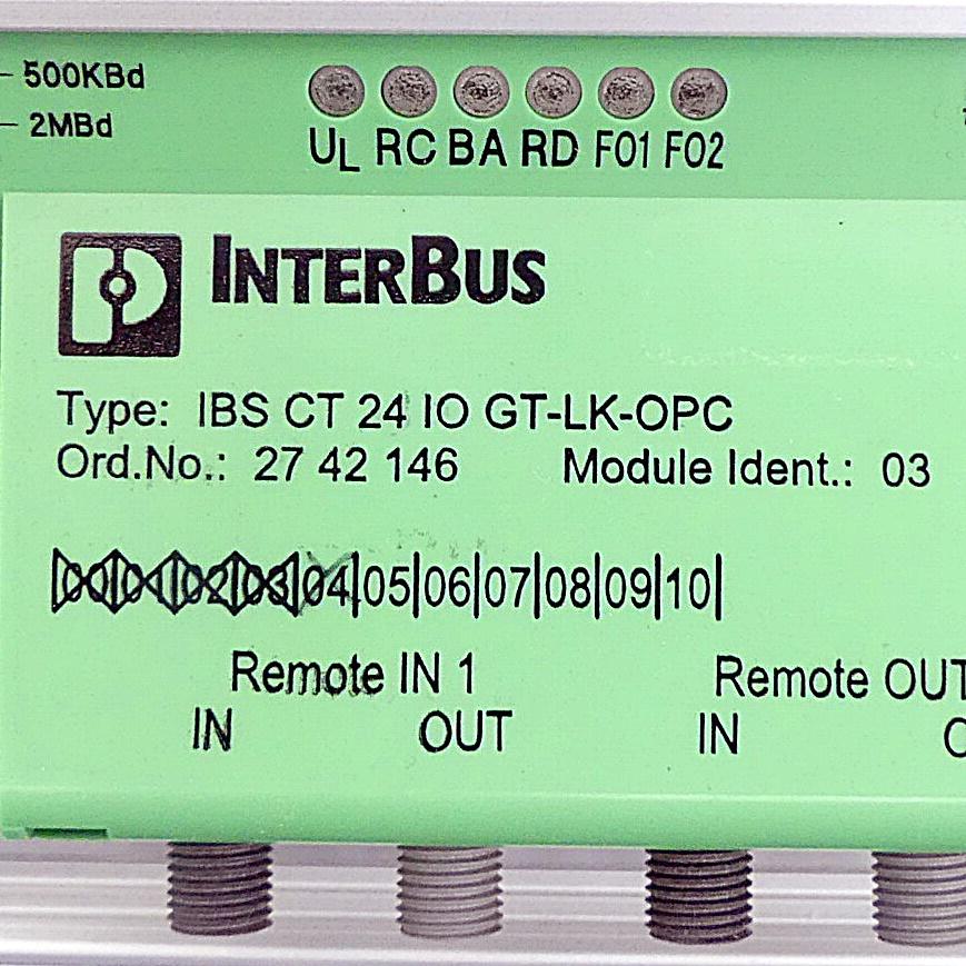 Produktfoto 2 von PHOENIX CONTACT Interbus Modul