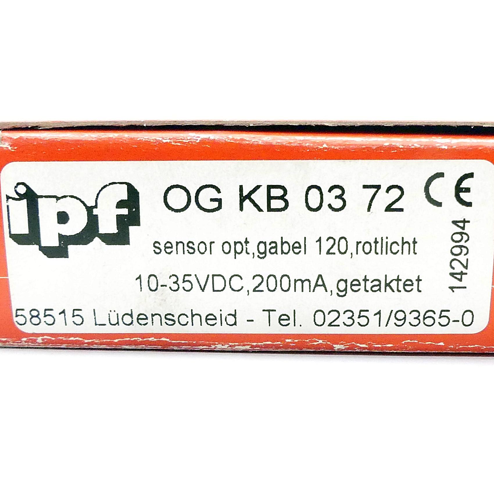 Produktfoto 2 von IPF Gabellichtschranke OG KB 03 72