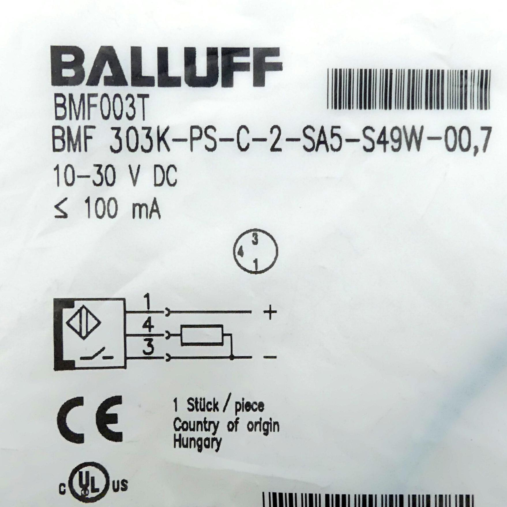 Produktfoto 3 von BALLUFF Magnetfeldsensor BMF003T