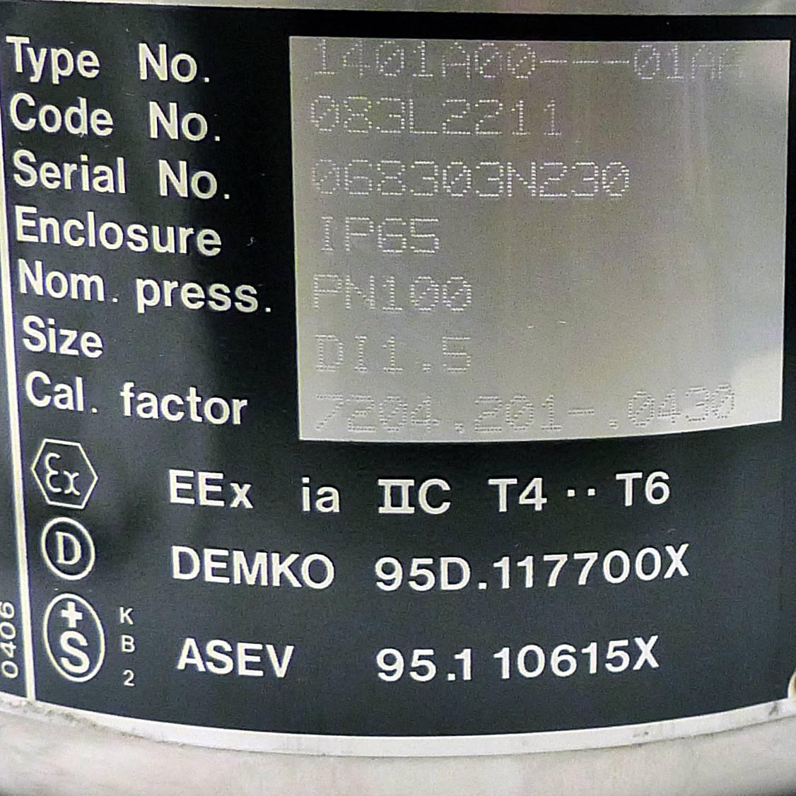 Produktfoto 2 von DANFOSS mass flowmeter MASS 2100 DI 1,5