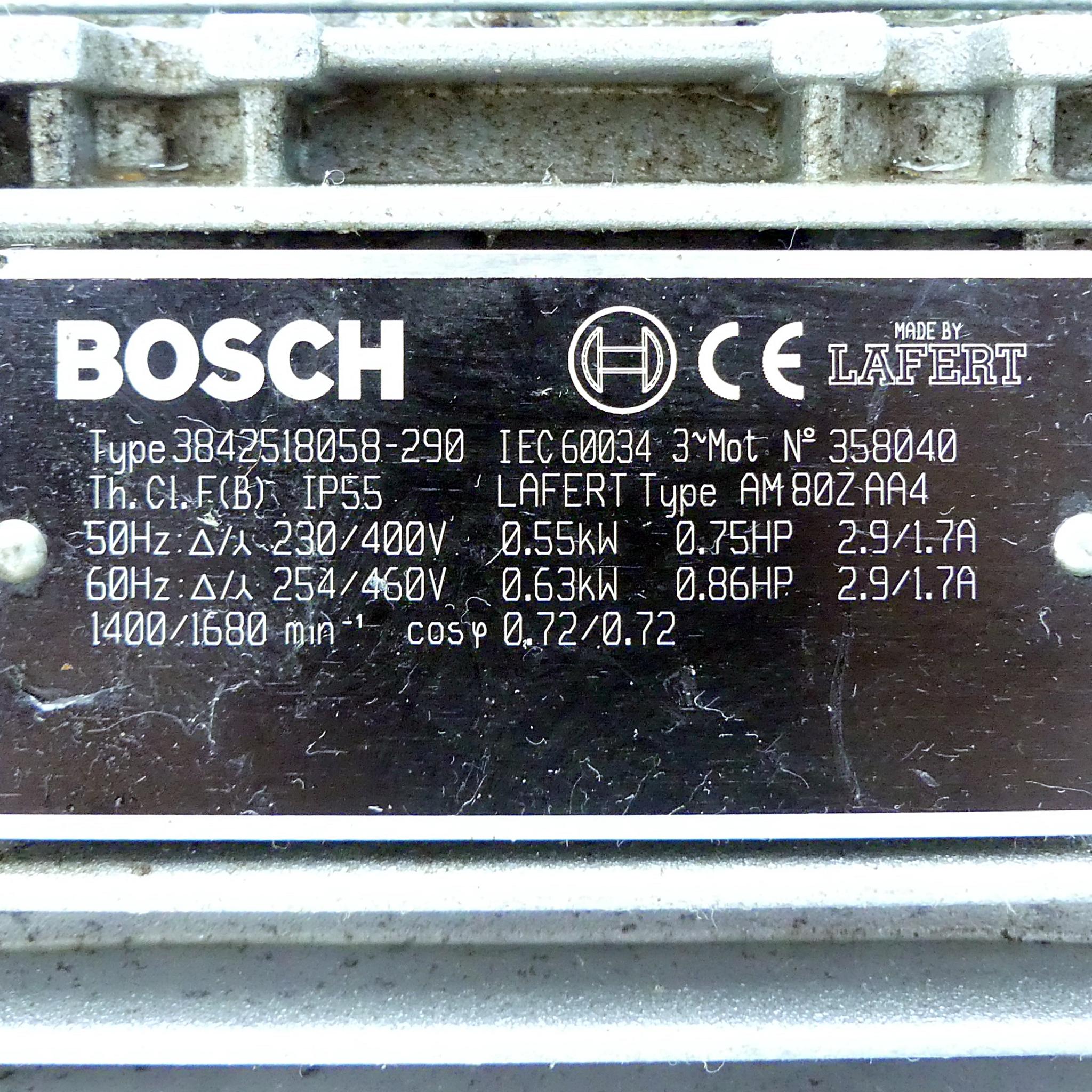 Produktfoto 2 von BOSCH Drehstrommotor 3842518058-290