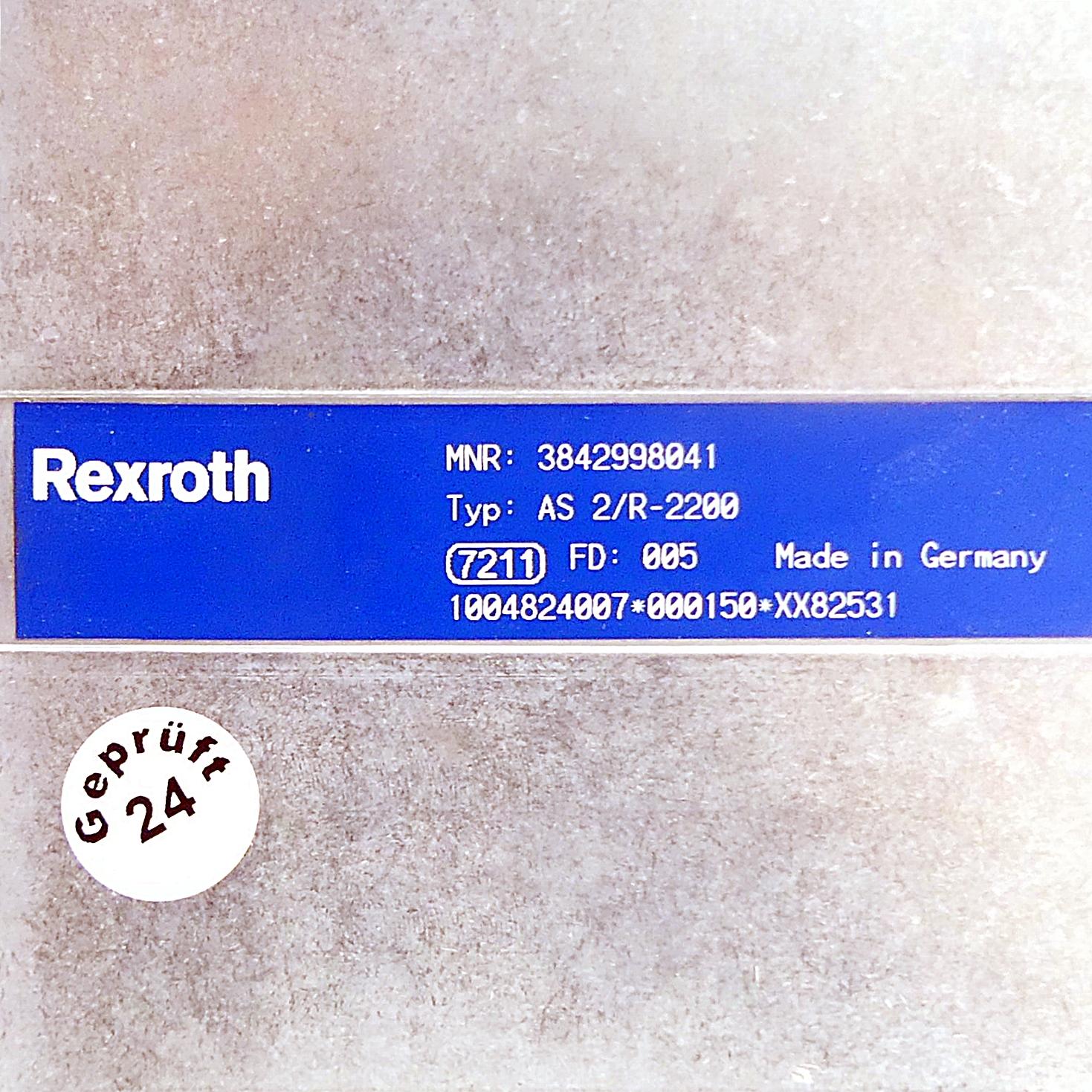 Produktfoto 2 von REXROTH Antriebsstation AS 2/R-2200 mit Motor 3842518050