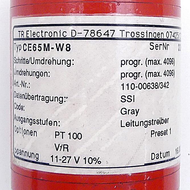 Produktfoto 2 von TR ELECTRONIC Drehgeber CE65M-W8