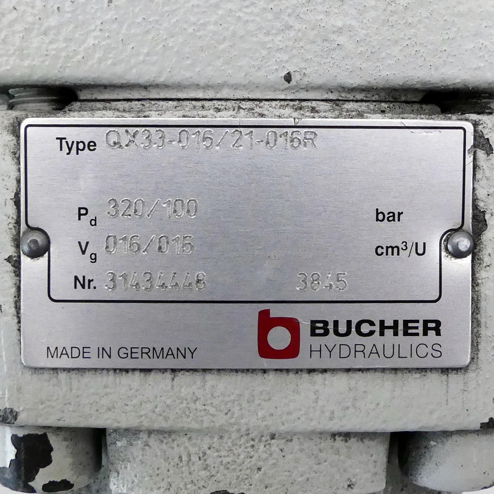 Produktfoto 2 von BUCHER HYDRAULICS Zahnradpumpe QX33-016/21-016R