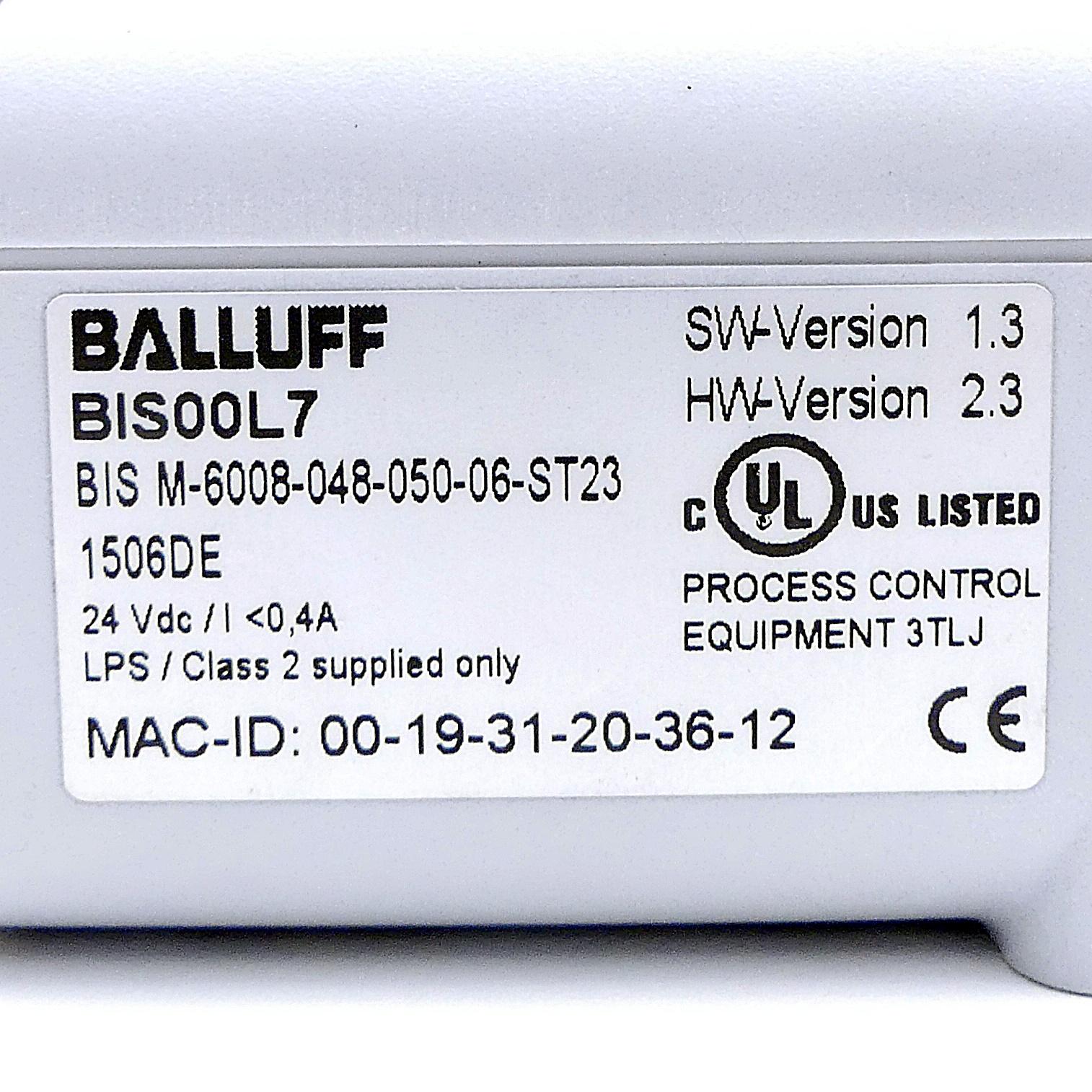 Produktfoto 2 von BALLUFF HF-Auswerteeinheiten BIS00L7