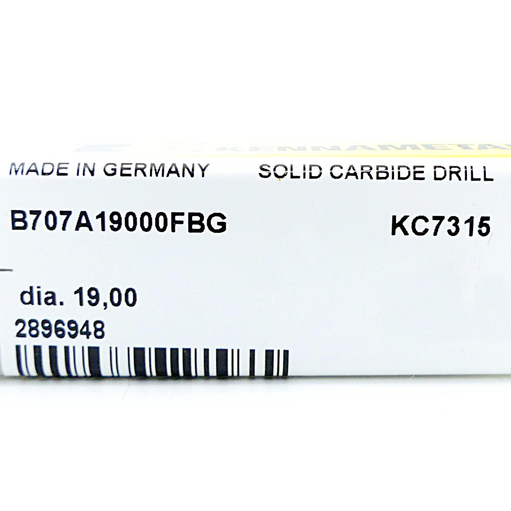 Produktfoto 2 von KENNAMETAL Vollhartmetal Flachborer KC7315