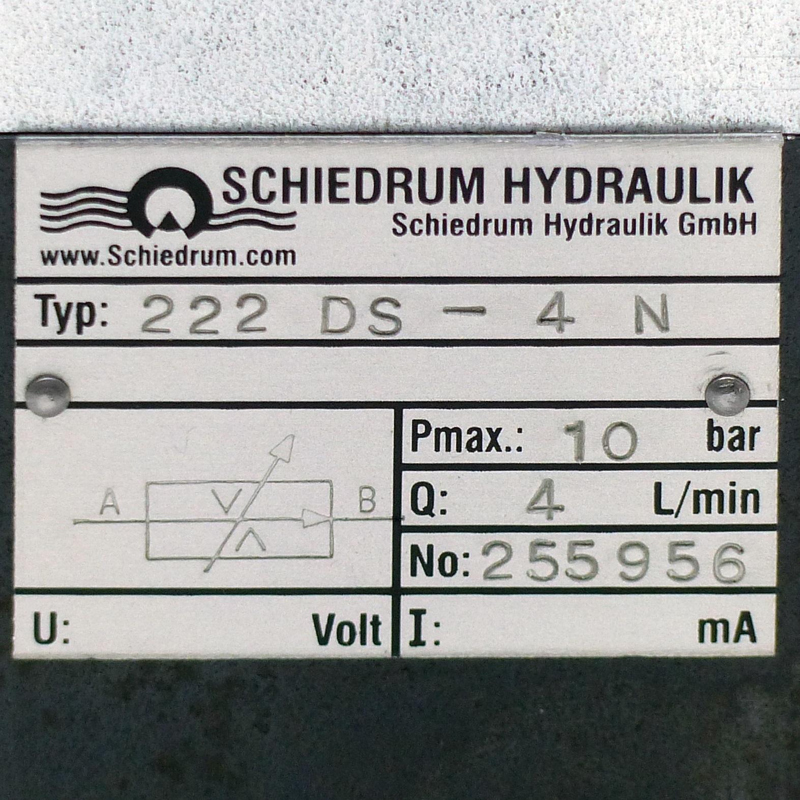 Produktfoto 2 von SCHIEDRUM HYDRAULIK Stromregelventil