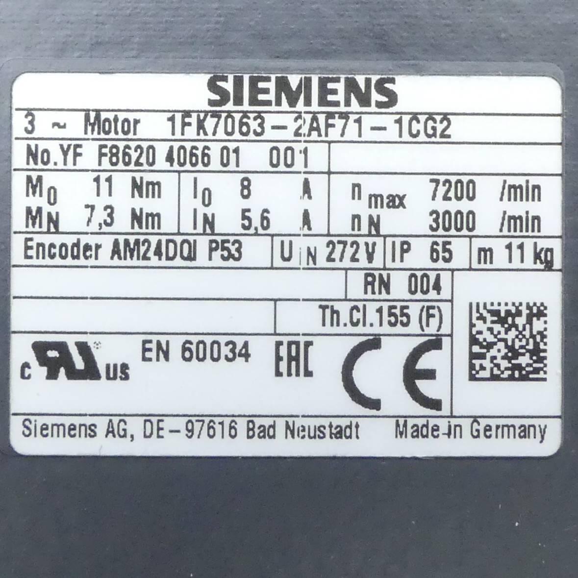 Produktfoto 2 von SIEMENS Servomotor