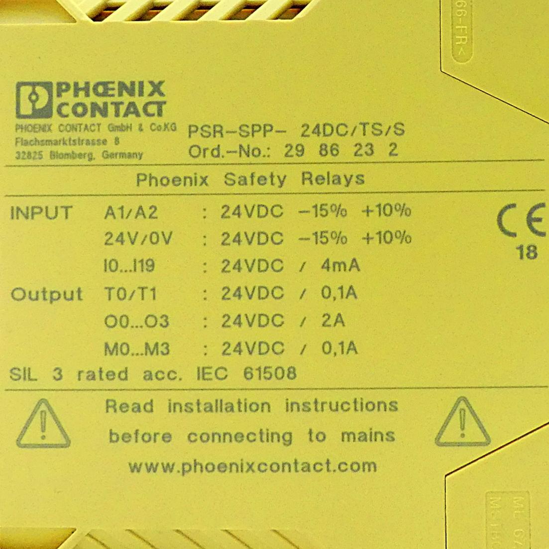 Produktfoto 2 von PHOENIX CONTACT Sicherheitsmodul