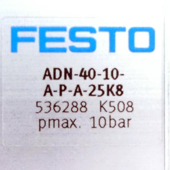 Produktfoto 2 von FESTO Pneumatikzylinder ADN-40-10-A-P-A-25K8