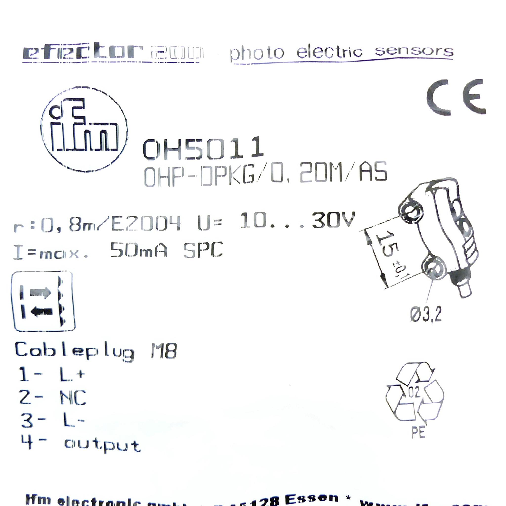 Produktfoto 2 von IFM Reflexlichtschranke OH5011