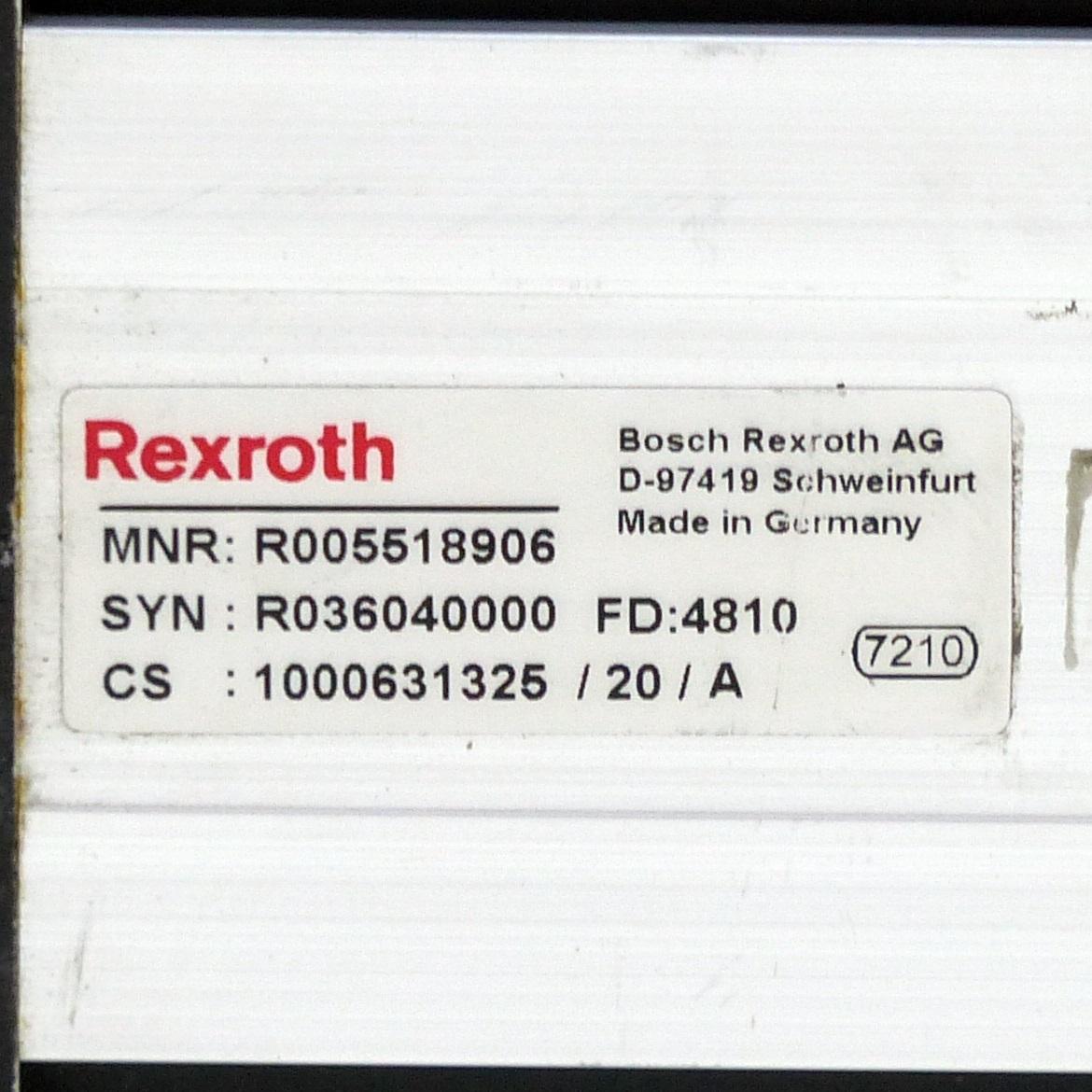 Produktfoto 2 von REXROTH Kugelgewindegetriebe