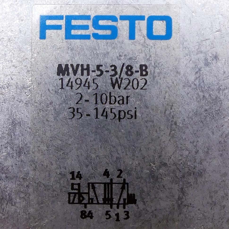 Produktfoto 2 von FESTO Magnetventil MVH-5-3/8-B