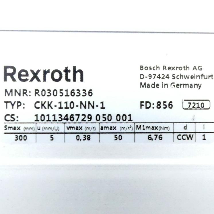 Produktfoto 2 von REXROTH Linearmodul CKK-110-NN-1