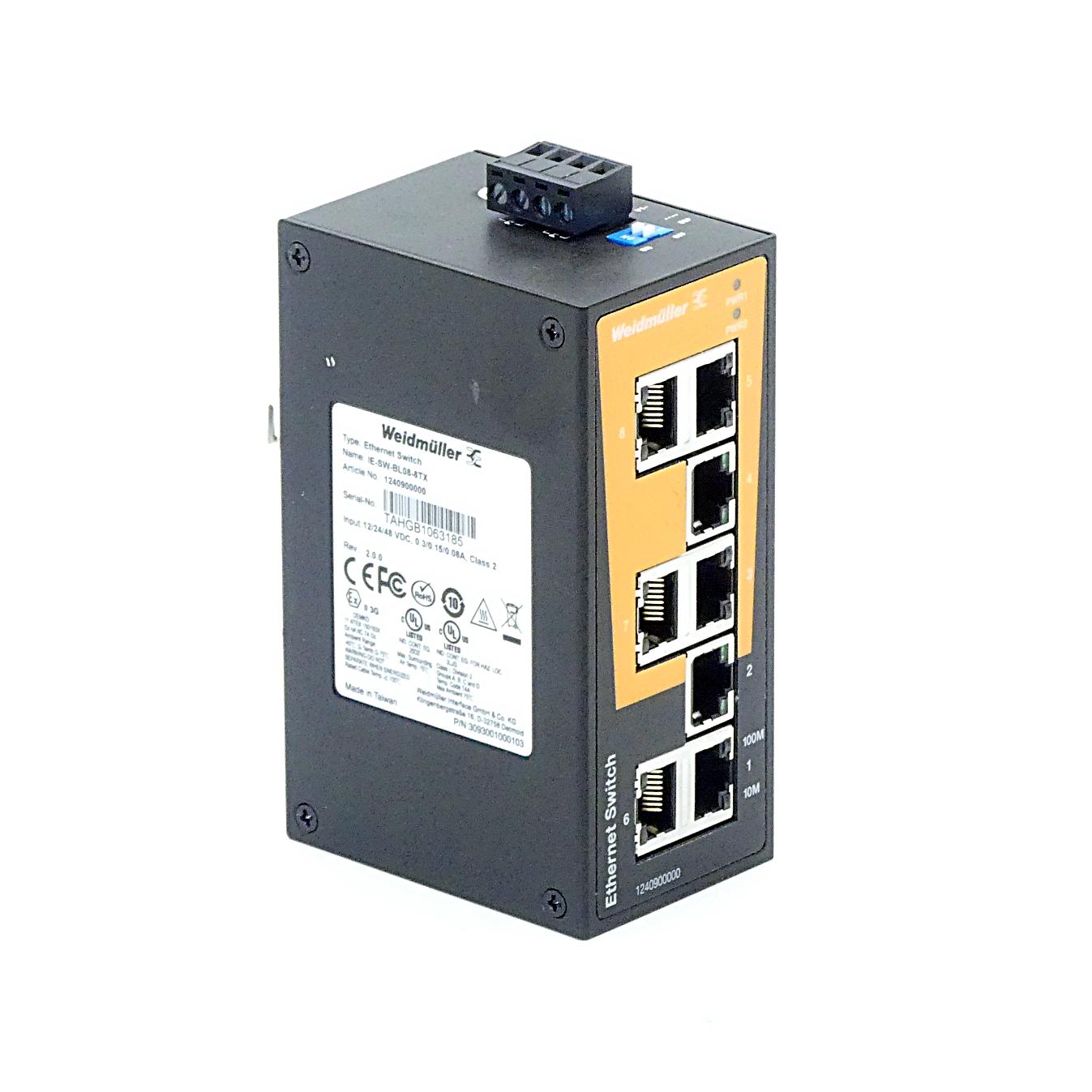 Produktfoto 1 von WEIDMüLLER Industrieller Ethernet Switch