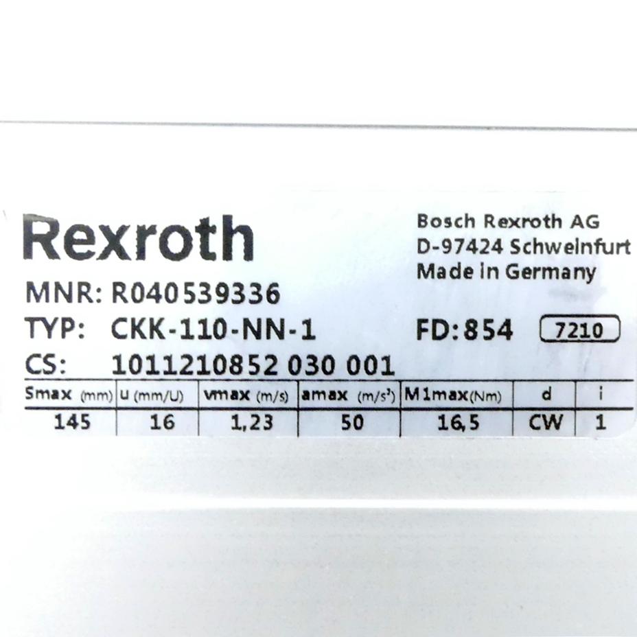 Produktfoto 2 von REXROTH Linearmodul CKK-110-NN-1