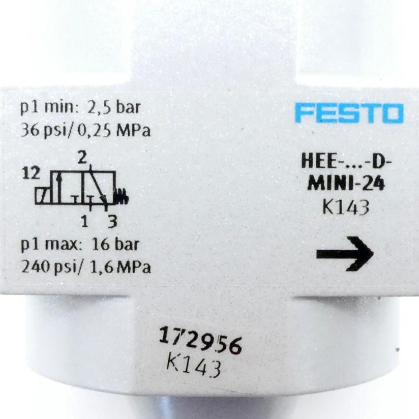 Produktfoto 2 von FESTO Einschaltventil HEE-D-MINI-24