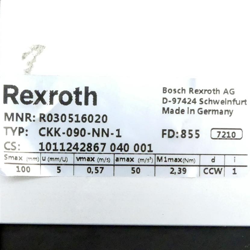 Produktfoto 2 von REXROTH Linearmodul CKK-090-NN-1