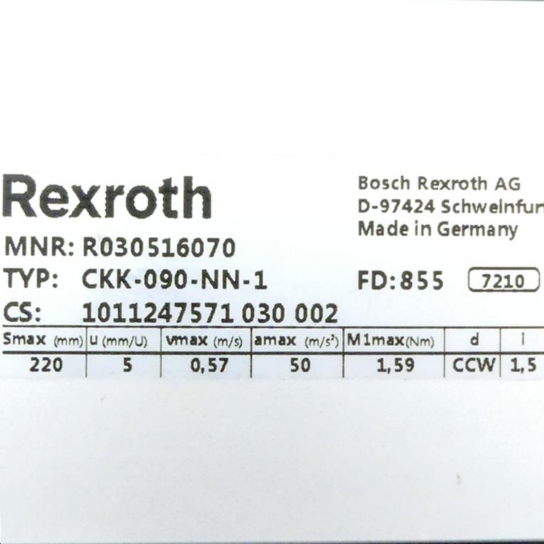 Produktfoto 2 von REXROTH Linearmodul CKK-090-NN-1