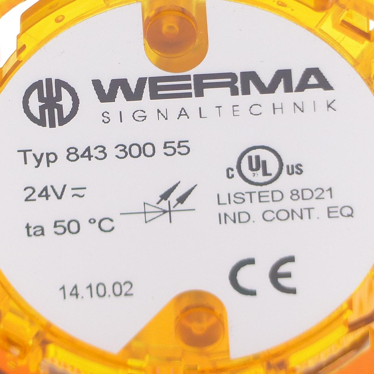 Produktfoto 2 von WERMA LED-Dauerlichtelement 24VAC/DC YE