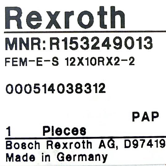 Produktfoto 2 von REXROTH Kugelgewindemutter FEM-E-S 12X10RX2-2