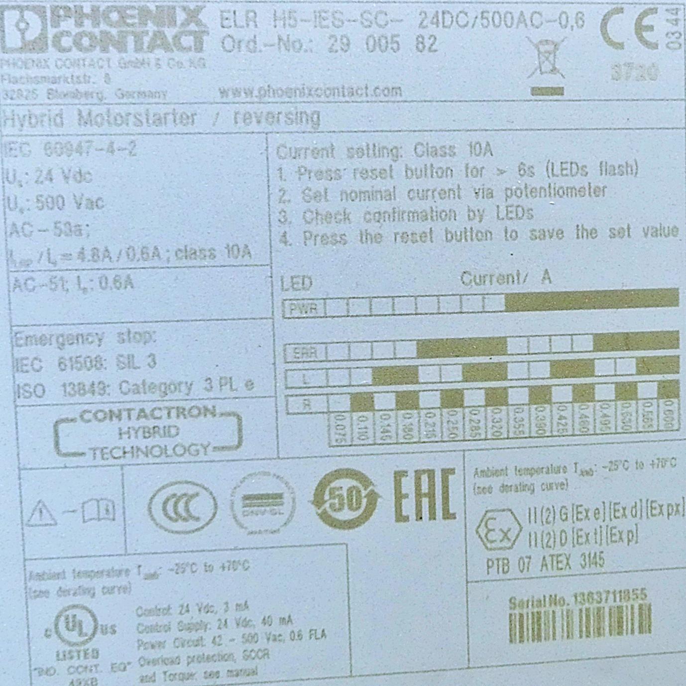 Produktfoto 2 von PHOENIX CONTACT Motorstarter