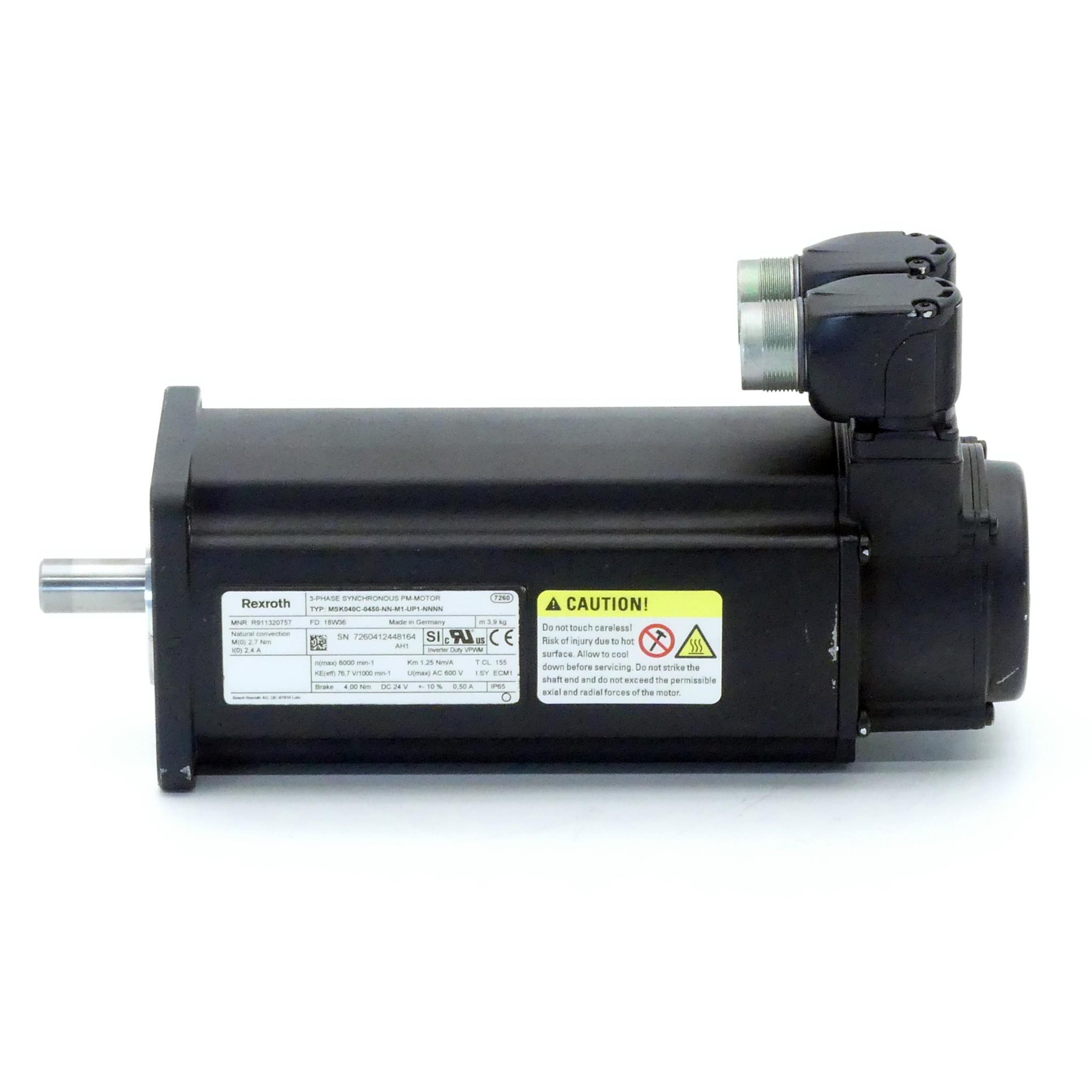 Produktfoto 5 von REXROTH Servomotor MSK040C-0450-NN-M1-UP1-NNNN