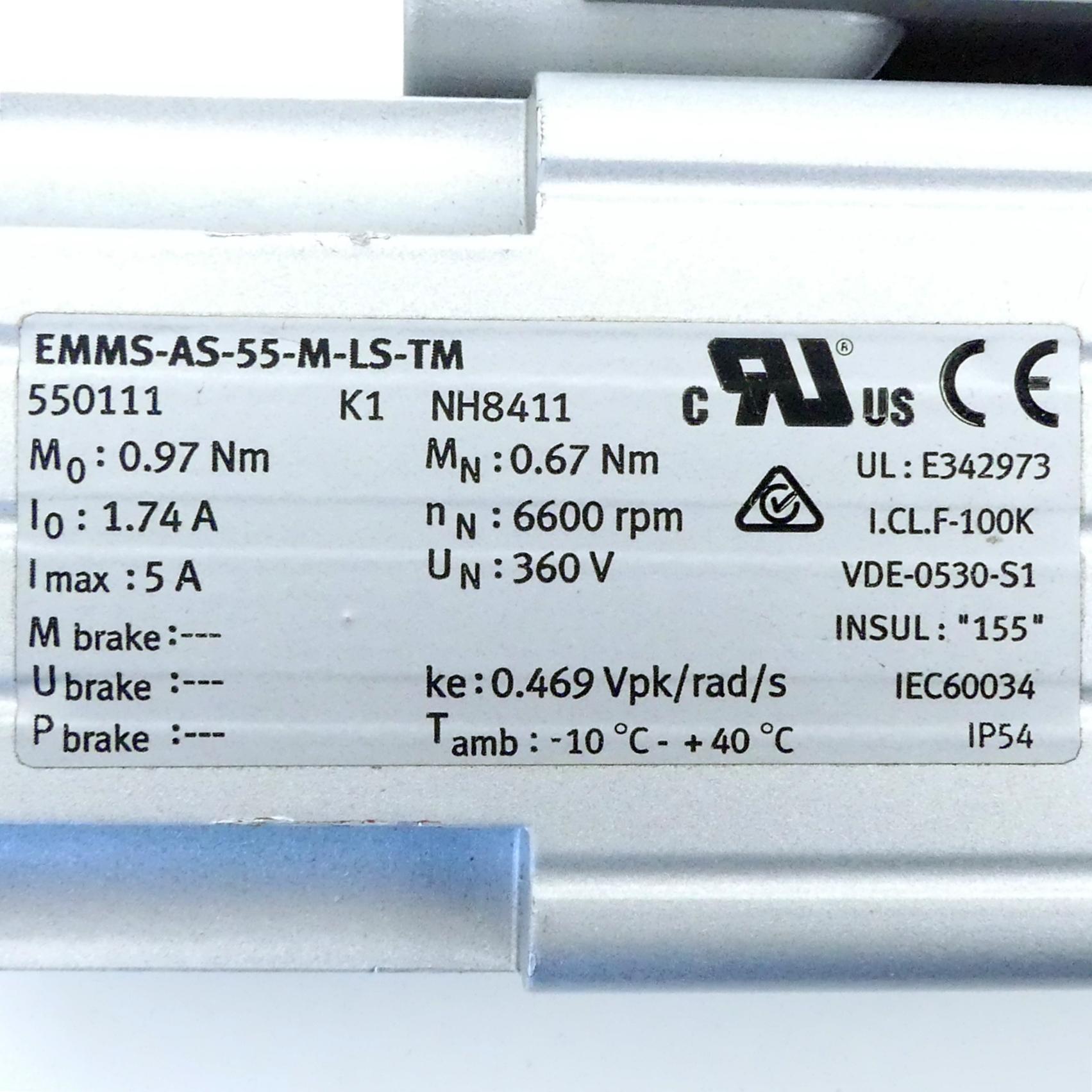 Produktfoto 2 von FESTO Servomotor EMMS-AS-55-M-LS-TM